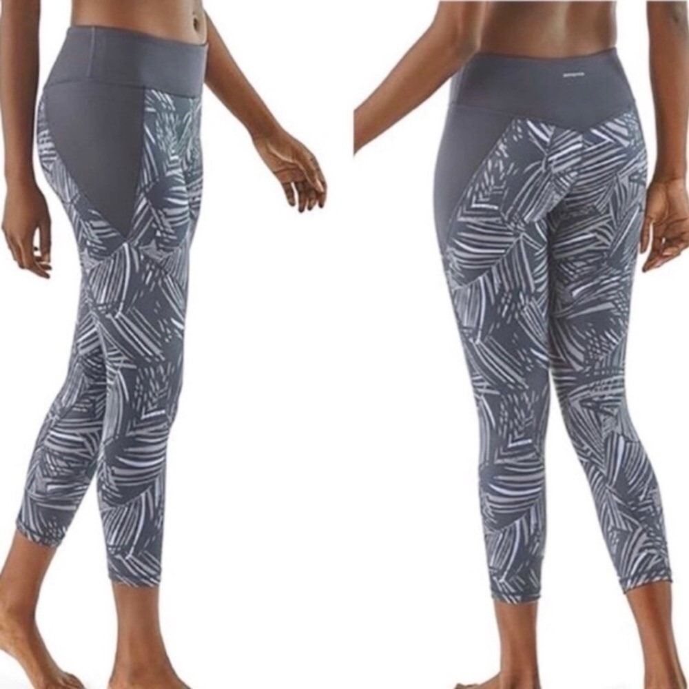 Patagonia Rain Ferm Centered Tights Cropped Smolder C3